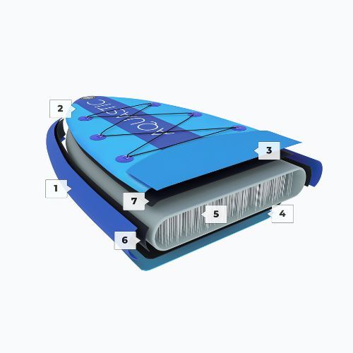 Board SUP AQUASTIC Perth 11 Allround blau
