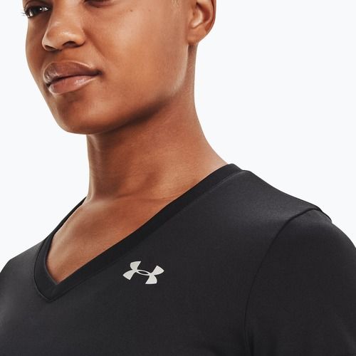Trainingsshirt Damen Under Armour Tech SSV - Solid schwarz-silber 1255839