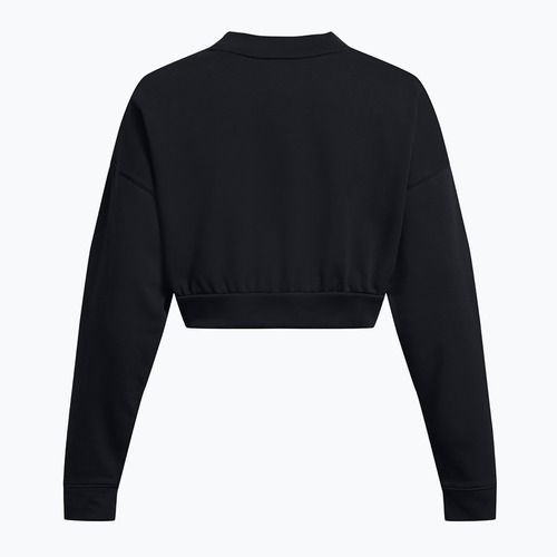 Under Armour Damen Trainingspullover Rival Terry Os Crop Crew schwarz/weiß