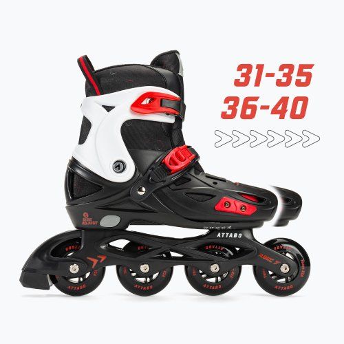 Kinder-Rollschuhe ATTABO APX schwarz