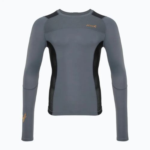 Rashguard Longsleeve Herren HOOK FIGHTING Base Schwarz