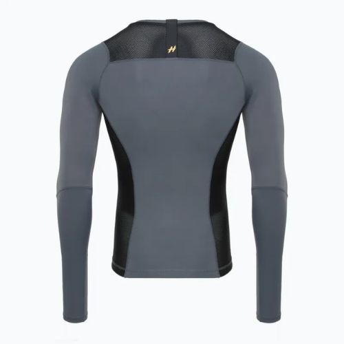 Rashguard Longsleeve Herren HOOK FIGHTING Base Schwarz