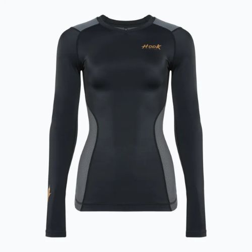 Rashguard Damen HOOK FIGHTING Base Schwarz