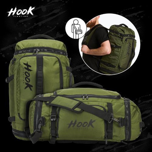 Rucksack HOOK FIGHTING Training 2w1 Duffel Bag 30 l Grün