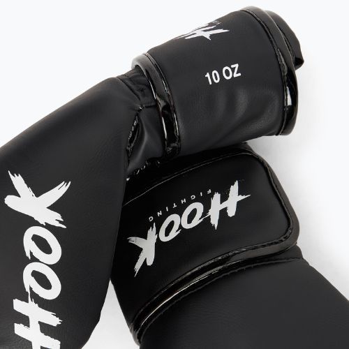 Boxhandschuhe HOOK FIGHTING Ready To Spar mit Fütterung Schwarz