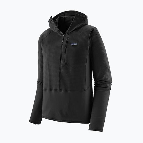 Herren Patagonia R1 Hybrid Pullover Softshell Jacke schwarz