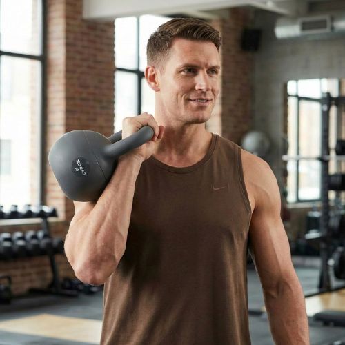 Kettlebell SOFT XTREXO 10 kg grau
