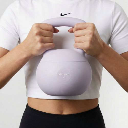 Kettlebell SOFT XTREXO 10 kg lila