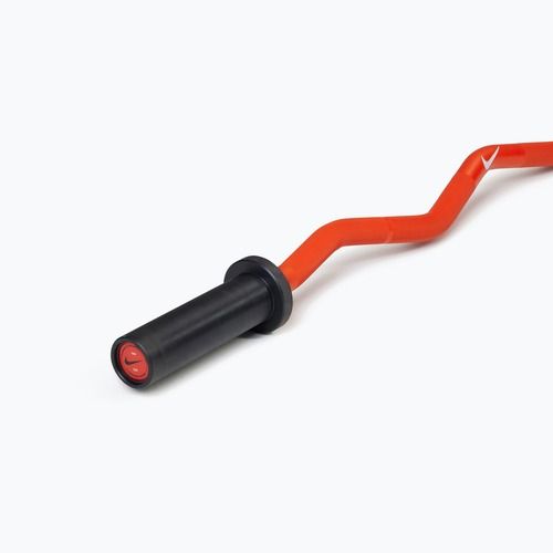 Gebogene Curlstange Nike Strength Shield Curl Bar orange