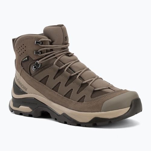Trekkingschuhe Herren Salomon Quest Echo GTX walnut/dsrtan/blko
