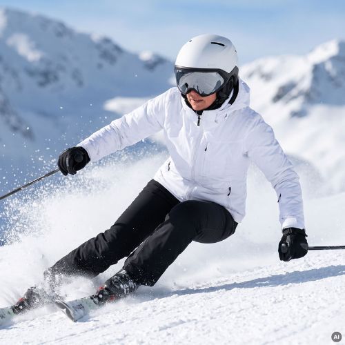 Skihelm ATTABO Avens 3.0 Visor ERT Biały