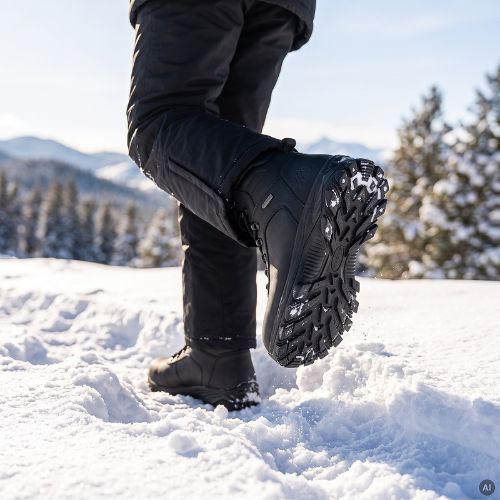 Herren-Winterstiefel KADVA MAXPRO MID WP schwarz
