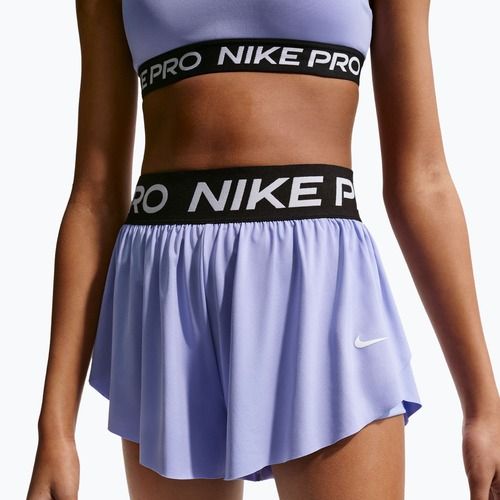 Kindershorts Nike Pro Dri-Fit 2in1 light thistle/black/white