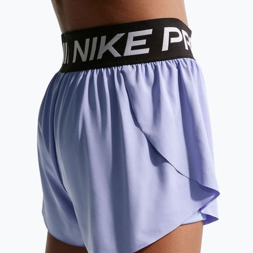 Kindershorts Nike Pro Dri-Fit 2in1 light thistle/black/white