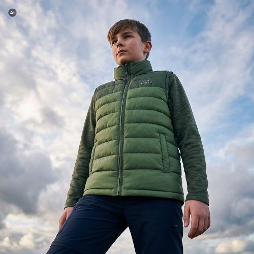 Kinderweste KADVA Cryon JR grün