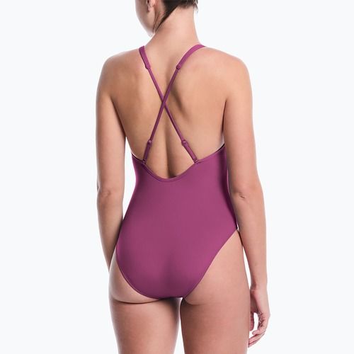 Damen-Einteiler Badeanzug Nike Effortless Essential desert pink