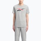 Shirt Herren Reebok Gs Vector Tee medium grey heather/vector red