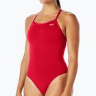 Einteiliger Damen-Badeanzug TYR Solid Diamondfit Durafast Elite rot
