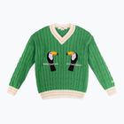 KID STORY Kinderpullover Bio-Baumwolle grüner Pelikan