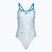 Einteiliger Damen-Badeanzug arena Fireflow Challenge back blue river/white multi