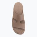 Damen-Pantoletten Crocs Gateway Platform H-Strap latte 5