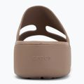 Damen-Pantoletten Crocs Gateway Platform H-Strap latte 6