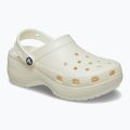 Damen Crocs Classic Platform Glitter Kreide Flip-Flops 9