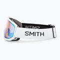 Skibrille Smith Transfer white/blue sensor mirror 4