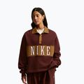 Damenpullover Nike Studio Fleece Medium Weight mystic dates/light british tan/sail