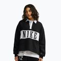 Damenpullover Nike Studio Fleece Medium Weight total black/sail/sail