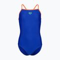 Kinder Badeanzug arena Light Drop Solid neon blue/team orange/team orange