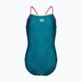 Kinder Badeanzug arena Light Drop Solid deep teel/shocking pink/verbena