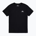 Herren Alpha Industries Basic Small Logo T-Shirt schwarz