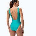 Damen-Einteiliger Badeanzug Speedo Logo Square Back turquoise gem 3