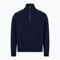 Herrenpullover Dovre Ribbed Knit Half Zip navy 5