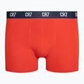 Herren CR7 Basic Trunk Boxershorts 3 Paar grau melange/rot/navy 5