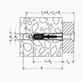 Fischer 10×80 Dübel mit Schrauben 8 Stück für BenchK-Leitern silber BK-KM8 5