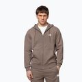 Herrenpullover Pitbull Nugget Small Logo Hooded Zip brown savana