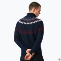 Herrenpullover Woolcano SWT1093 Granatrowy/Kremowy 2