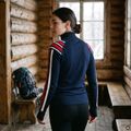 Damenpullover Woolcano SWT1094 Czarny/Kremowy/ Czerwony 12