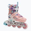 Kinder Inline-Skates ATTABO Flashled einstellbar rosa 3