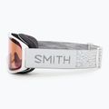 Skibrille Smith Rally white chunky knit/blue sensor mirror 4