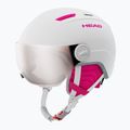 Skihelm Kinder HEAD Maja Visor white/silver red 10