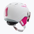 Skihelm Kinder HEAD Maja Visor white/silver red 11