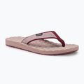 Lizard Way Damen-Flip-Flops einfarbig amaranth rot