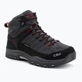 Trekkingschuhe Kinder CMP Rigel Mid Wp grey/ferrari