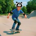 Helmüberzug COOLCASC Racoon 10