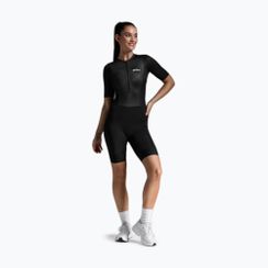 Damen-Triathlonanzug 2XU Aero Hex Sleeved black/white