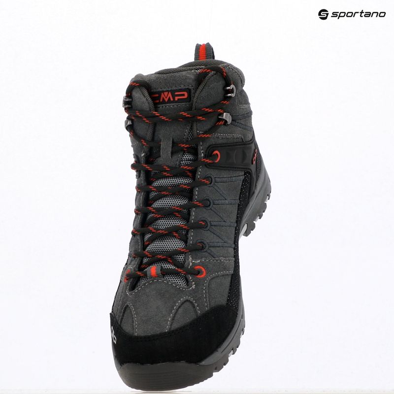 Trekkingschuhe Kinder CMP Rigel Mid Wp grey/ferrari 9