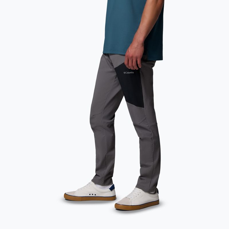 Herren-Softshellhose Columbia Tech Softshell city grey/black 4